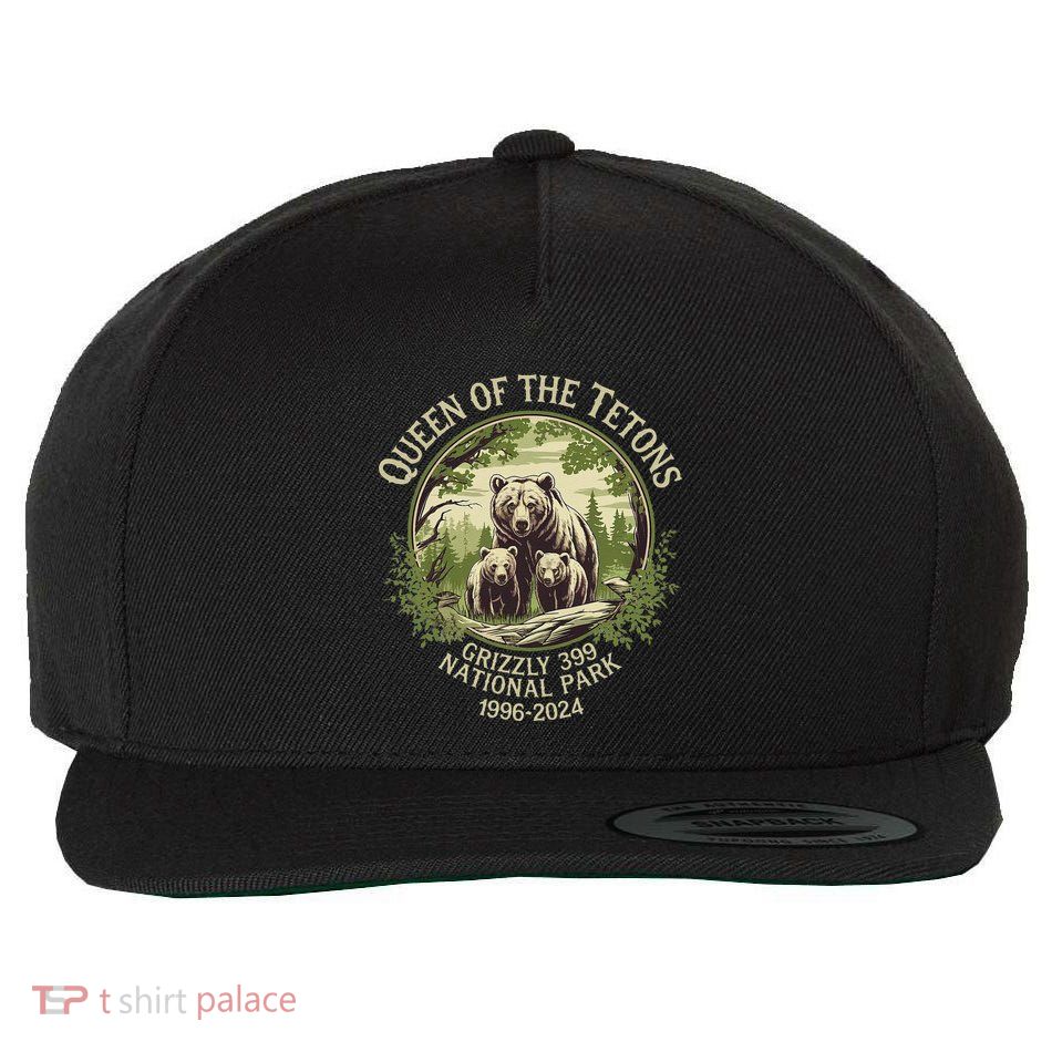 Queen Of The Tetons Grizzly 399 Wildlife Preserve 1996 2024 Wool Snapback Cap