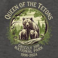 Queen Of The Tetons Grizzly 399 Wildlife Preserve 1996 2024 Vector Backpack