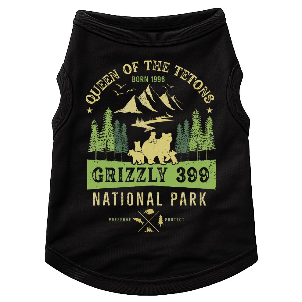 Queen Of The Tetons Grizzly 399 National Park Preserve Doggie Tank
