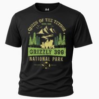 Queen Of The Tetons Grizzly 399 National Park Preserve Cooling Performance Crew T-Shirt