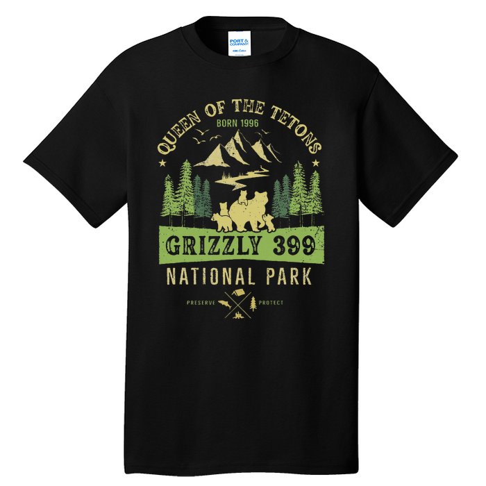 Queen Of The Tetons Grizzly 399 National Park Preserve Tall T-Shirt