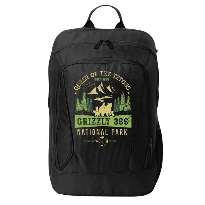 Queen Of The Tetons Grizzly 399 National Park Preserve City Backpack