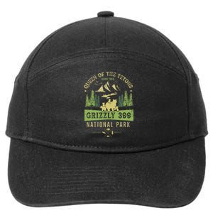 Queen Of The Tetons Grizzly 399 National Park Preserve 7-Panel Snapback Hat