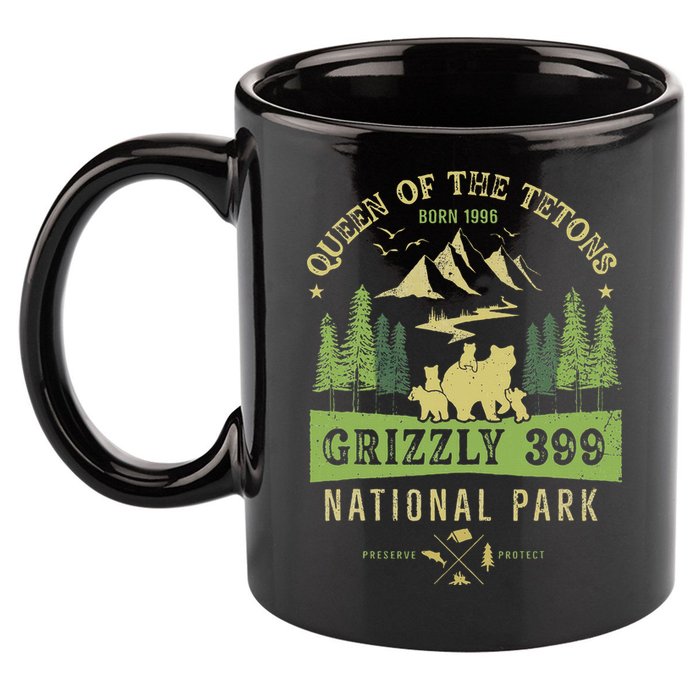 Queen Of The Tetons Grizzly 399 National Park Preserve 11oz C Handle Ceramic Mug