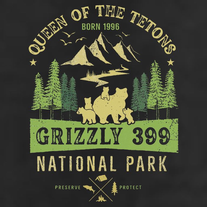 Queen Of The Tetons Grizzly 399 National Park Preserve 11oz C Handle Ceramic Mug