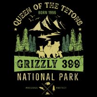 Queen Of The Tetons Grizzly 399 National Park Preserve Bag
