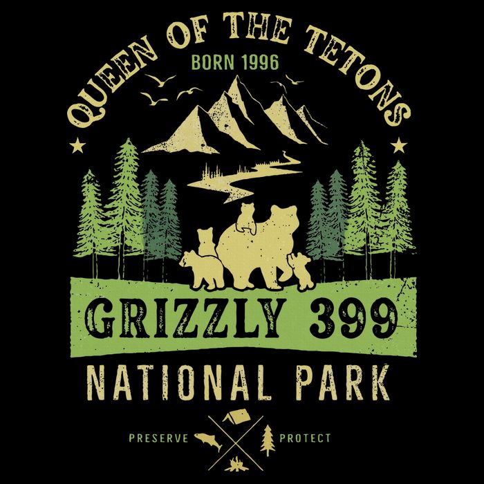 Queen Of The Tetons Grizzly 399 National Park Preserve Bag