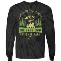 Queen Of The Tetons Grizzly 399 National Park Preserve Tie-Dye Long Sleeve Shirt