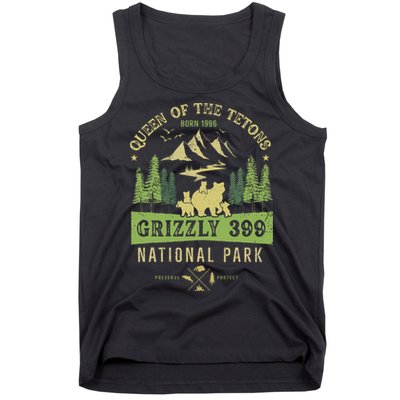 Queen Of The Tetons Grizzly 399 National Park Preserve Tank Top
