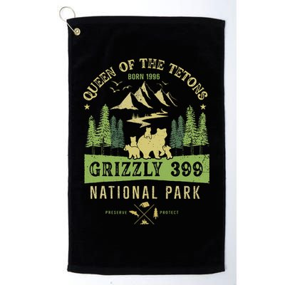 Queen Of The Tetons Grizzly 399 National Park Preserve Golf Towel
