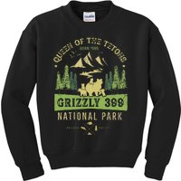 Queen Of The Tetons Grizzly 399 National Park Preserve Kids Sweatshirt