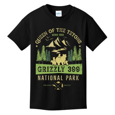 Queen Of The Tetons Grizzly 399 National Park Preserve Kids T-Shirt