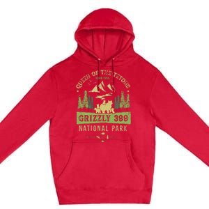 Queen Of The Tetons Grizzly 399 National Park Preserve Premium Pullover Hoodie