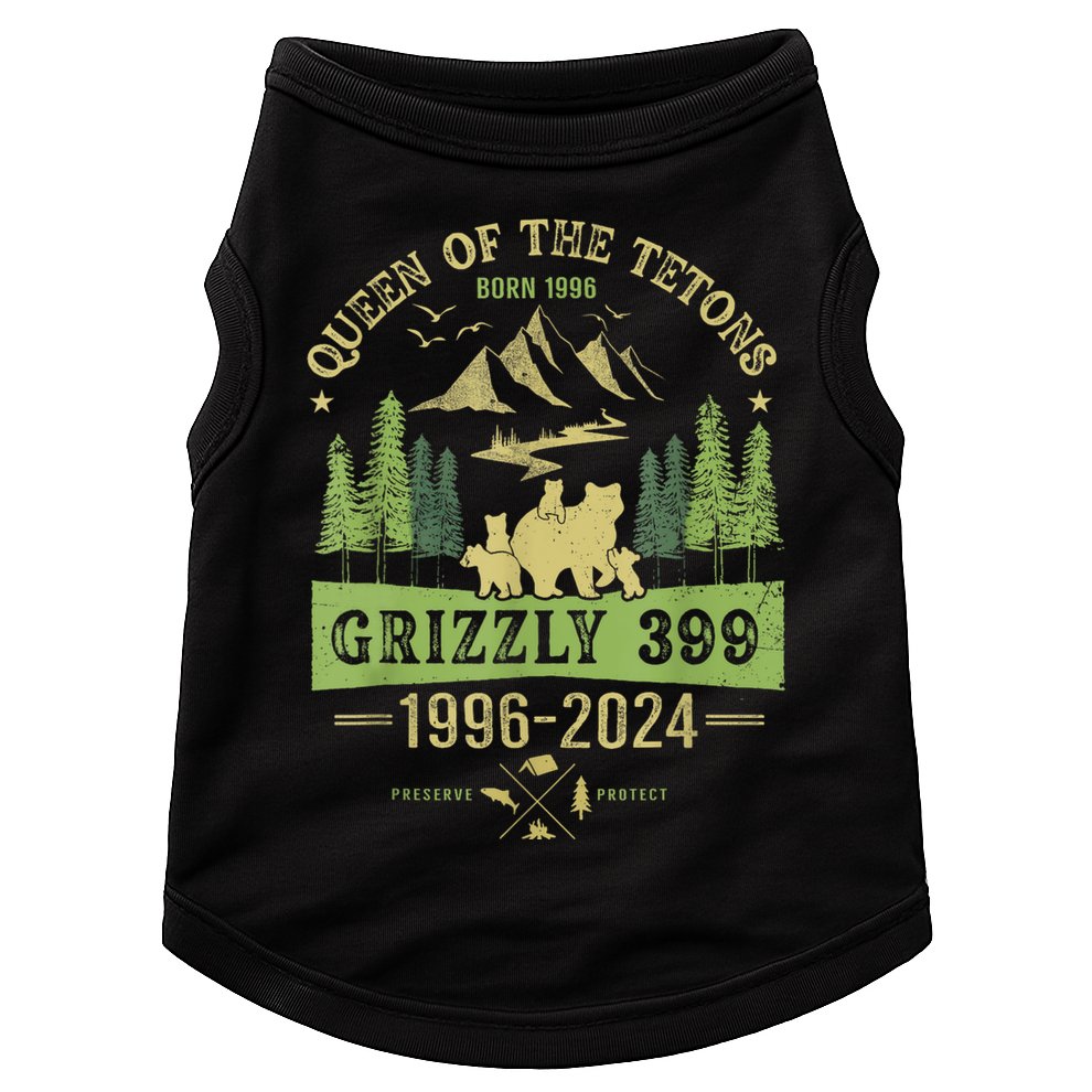 Queen Of The Tetons Grizzly 399 National Park 19962024 Doggie Tank