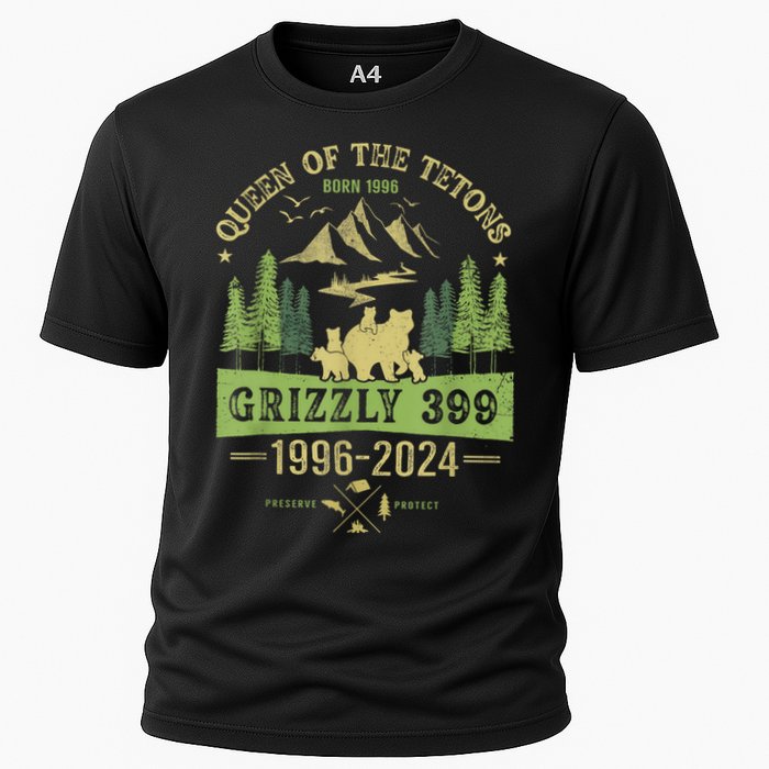 Queen Of The Tetons Grizzly 399 National Park 19962024 Cooling Performance Crew T-Shirt