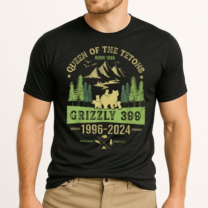 Queen Of The Tetons Grizzly 399 National Park 19962024 Cooling Performance Crew T-Shirt