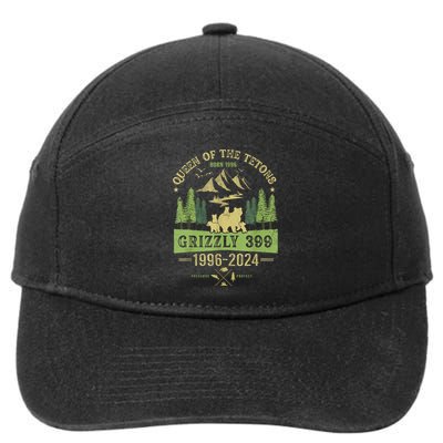 Queen Of The Tetons Grizzly 399 National Park 19962024 7-Panel Snapback Hat