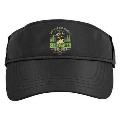 Queen Of The Tetons Grizzly 399 National Park 19962024 Adult Drive Performance Visor