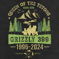Queen Of The Tetons Grizzly 399 National Park 19962024 Adult Drive Performance Visor