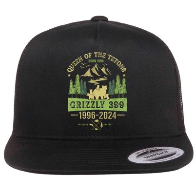 Queen Of The Tetons Grizzly 399 National Park 19962024 Flatbill Hat