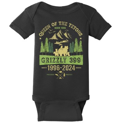 Queen Of The Tetons Grizzly 399 National Park 19962024 Baby Bodysuit