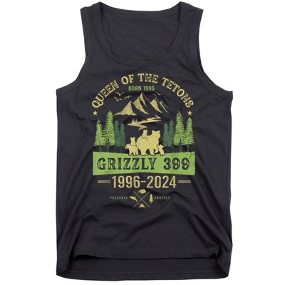 Queen Of The Tetons Grizzly 399 National Park 19962024 Tank Top