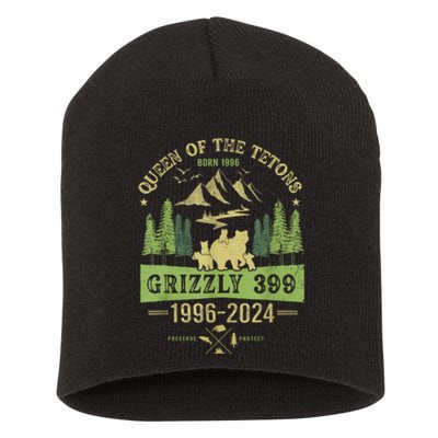 Queen Of The Tetons Grizzly 399 National Park 19962024 Short Acrylic Beanie