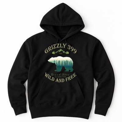 Queen Of The Teton Grizzly 399 Bear Wildlife Forest Preserve Hoodie