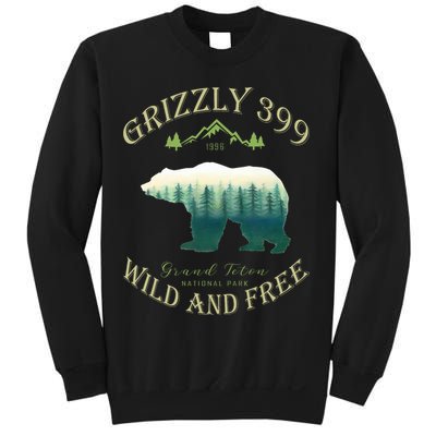 Queen Of The Teton Grizzly 399 Bear Wildlife Forest Preserve Sweatshirt