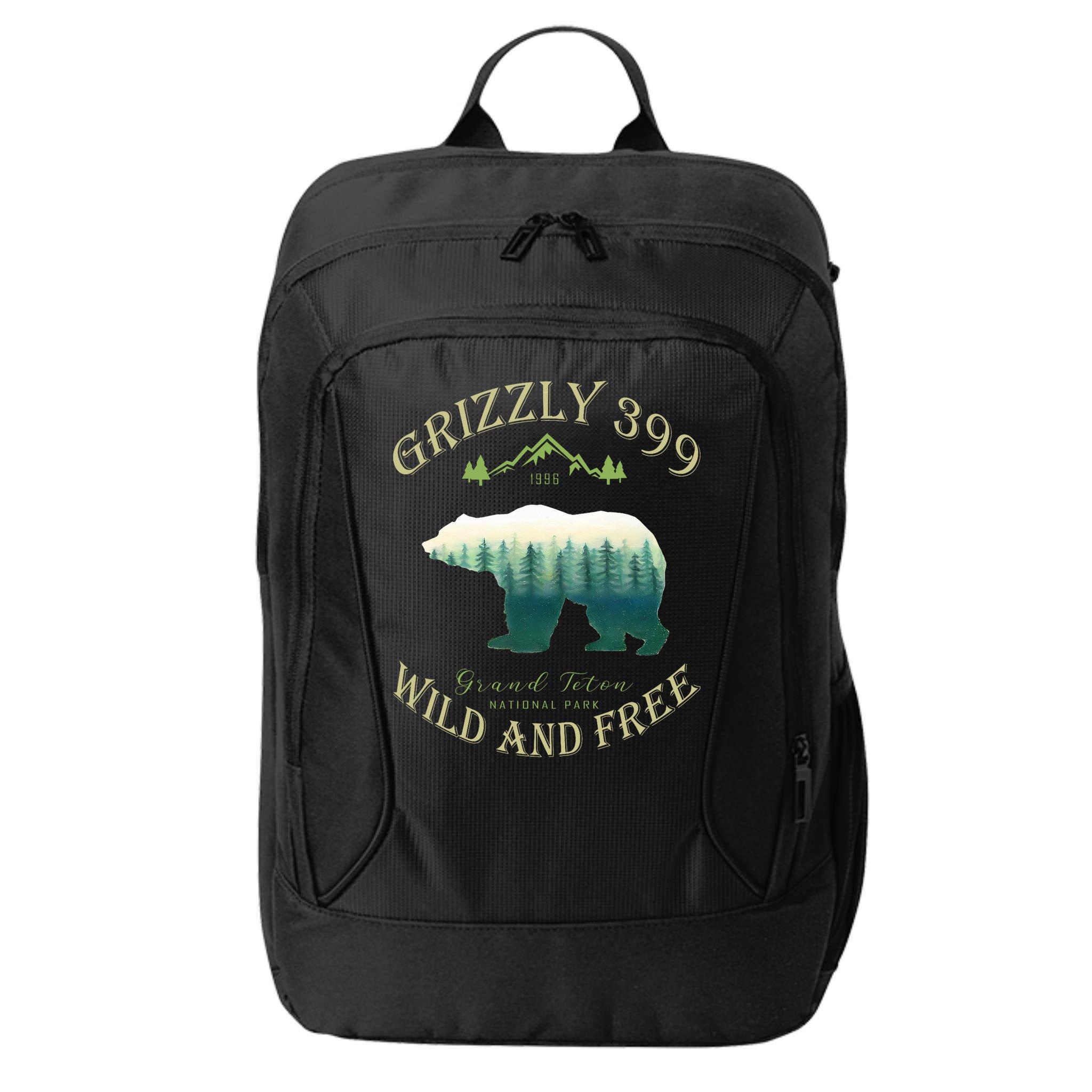 Queen Of The Teton Grizzly 399 Bear Wildlife Forest Preserve City Backpack