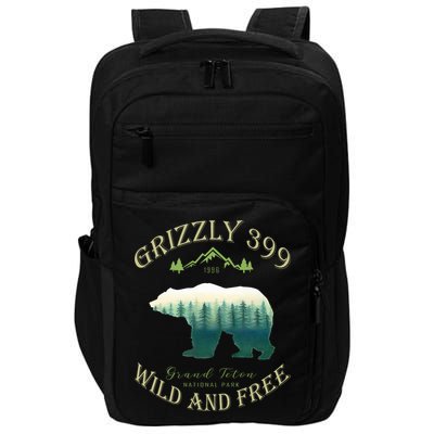Queen Of The Teton Grizzly 399 Bear Wildlife Forest Preserve Impact Tech Backpack