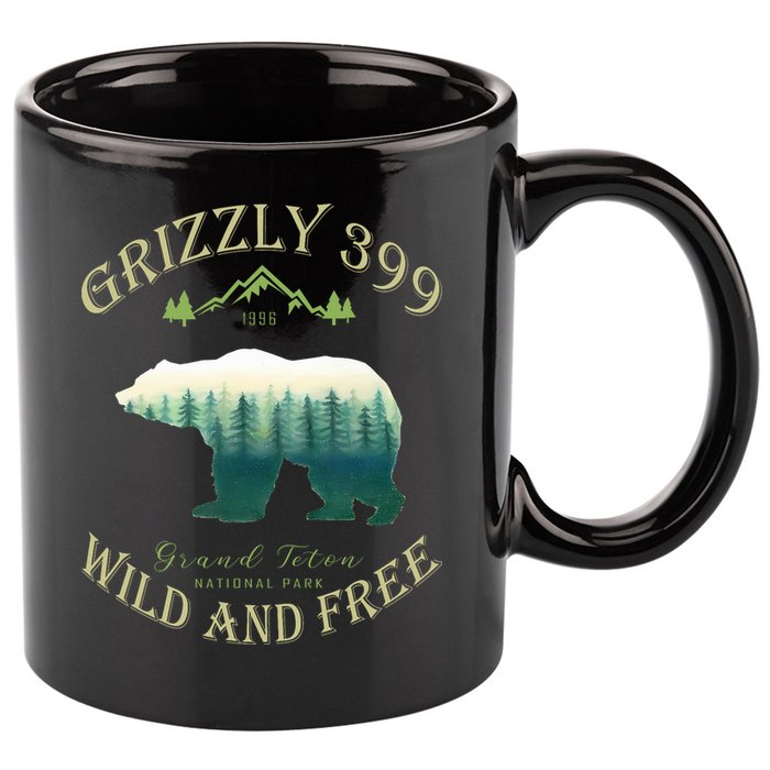 Queen Of The Teton Grizzly 399 Bear Wildlife Forest Preserve 11oz C Handle Ceramic Mug