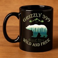 Queen Of The Teton Grizzly 399 Bear Wildlife Forest Preserve 11oz C Handle Ceramic Mug