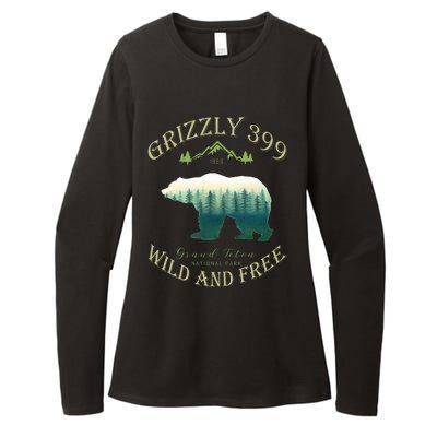 Queen Of The Teton Grizzly 399 Bear Wildlife Forest Preserve Womens CVC Long Sleeve Shirt