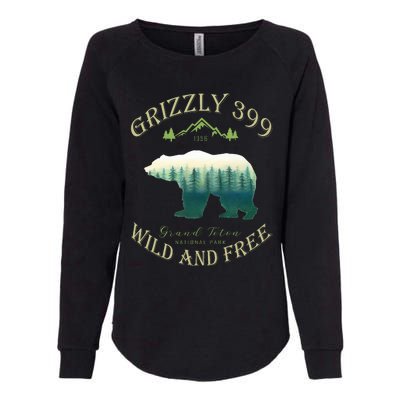 Queen Of The Teton Grizzly 399 Bear Wildlife Forest Preserve Womens California Wash Sweatshirt