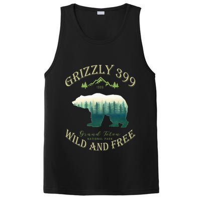 Queen Of The Teton Grizzly 399 Bear Wildlife Forest Preserve PosiCharge Competitor Tank