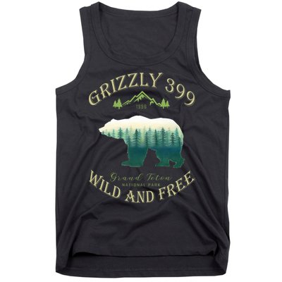 Queen Of The Teton Grizzly 399 Bear Wildlife Forest Preserve Tank Top