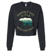 Queen Of The Teton Grizzly 399 Bear Wildlife Forest Preserve Cropped Pullover Crew