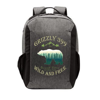 Queen Of The Teton Grizzly 399 Bear Wildlife Forest Preserve Vector Backpack