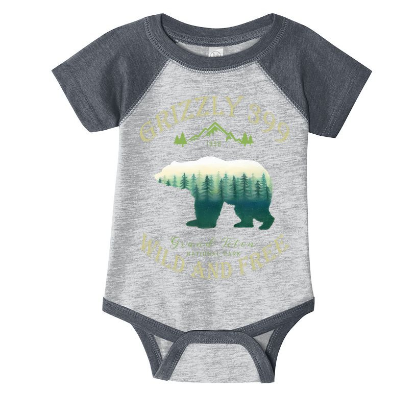 Queen Of The Teton Grizzly 399 Bear Wildlife Forest Preserve Infant Baby Jersey Bodysuit