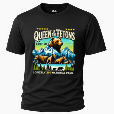Queen Of The Tetons Grizzly 399 National Park Bear Lovers Performance Shirt