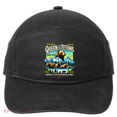 Queen Of The Tetons Grizzly 399 National Park Bear Lovers 7-Panel Snapback Hat