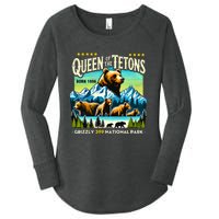 Queen Of The Tetons Grizzly 399 National Park Bear Lovers Women's Perfect Tri Tunic Long Sleeve Shirt