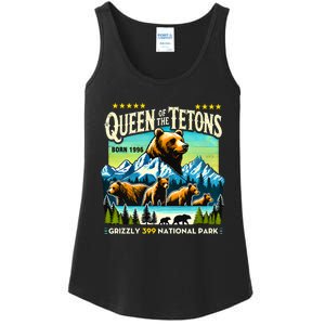 Queen Of The Tetons Grizzly 399 National Park Bear Lovers Ladies Essential Tank