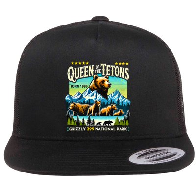 Queen Of The Tetons Grizzly 399 National Park Bear Lovers Flatbill Hat