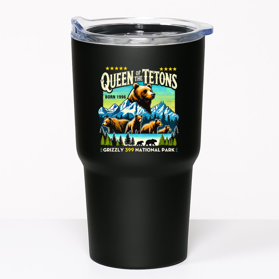 Queen Of The Tetons Grizzly 399 National Park Bear Lovers Tumbler
