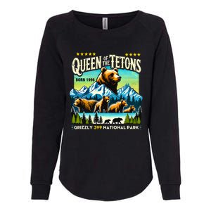 Queen Of The Tetons Grizzly 399 National Park Bear Lovers Womens California Wash Sweatshirt