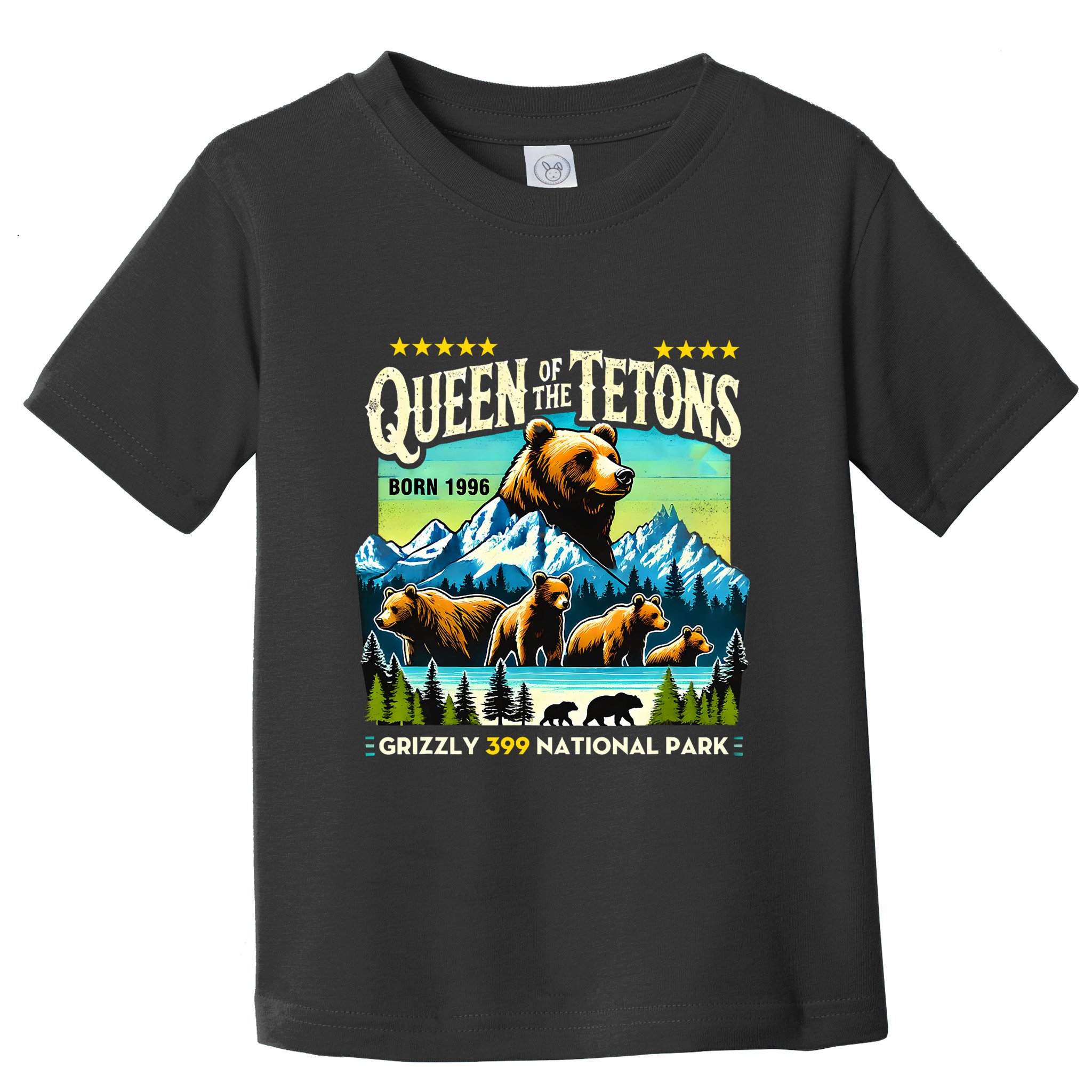 Queen Of The Tetons Grizzly 399 National Park Bear Lovers Toddler T-Shirt