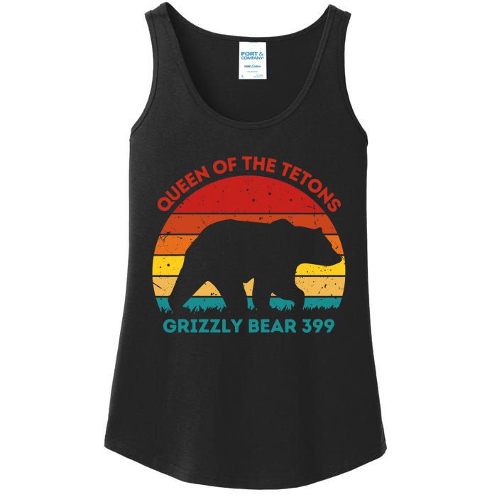 Queen Of The Tetons Grizzly Bear 399 Gtnp Ladies Essential Tank