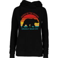 Queen Of The Tetons Grizzly Bear 399 Gtnp Womens Funnel Neck Pullover Hood